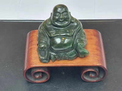 Chinese Jade Laughing Buddha - Image 1 of 4