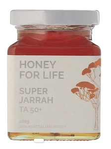 Honey For Life TA50+ MGO1600+ Low GI Raw Jarrah Honey Australian Wildflower 500g - Picture 1 of 3