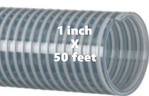 1 pulgada x 50 pies. Manguera de succión de agua Roll Kanaflex PVC transparente (por pie) - 110 CL1 - Imagen 1 de 2