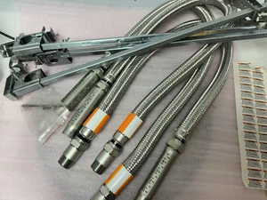 3 of Victaulic Vic-Flex™ 48x1 in. Braided Flexible Hoses with 3 Brackets - Picture 1 of 6