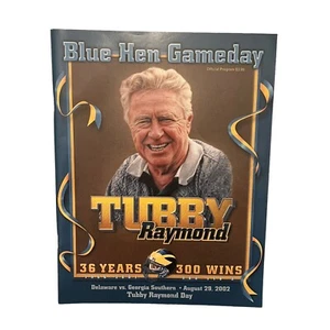 29. August 2002 Delaware vs Georgia College Football Sport Programm & Tubby Raymond - Bild 1 von 5