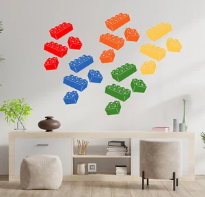 PEGATINAS DE ARTE DE PARED DE LADRILLOS DE PLÁSTICO - Imagen 1 de 7