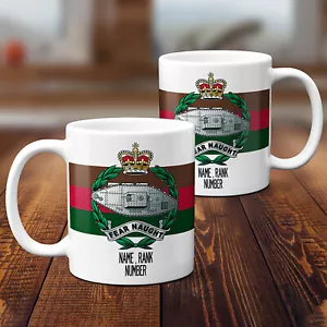 Personalised Tank Regiment Mug British Military Cup Army Offical Badge Gift MM55 - Picture 1 of 6