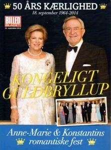 2014 Royal Anne-Marie & Konstantin Goldene Hochzeit Kongeligt Guldbryllup - Picture 1 of 1