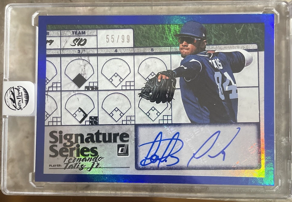 19 Panini Donruss - Signature Series Azul #SS-FT Fernando Tatís Jr./99 (AU, RC) Foto 1 de 2