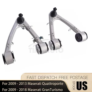 Pair Front Upper Control Arms Left & Right Fit Maserati GranTurismo Quattroporte - Picture 1 of 8