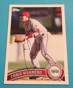 Chris Marrero signiert 2011 Topps Pro Debut #269 Senators Nationals Autogramm Auto - Bild 1 von 3