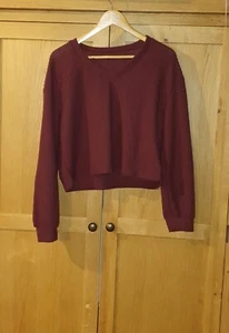 Shein Pullover Stylish Off Shoulder Crop Top Long Sleeve - Picture 1 of 6