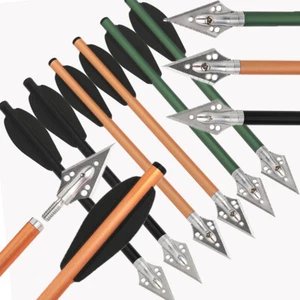 6.3" Aluminum Arrow Mini Bow Bolts Screw-in Arrowhead Archery Bow Shooting Hunt - Picture 1 of 22