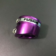 NOS Fusion Seatpost Double Clamp Old School BMX Purple 25.4 22.2 Haro GT Redline