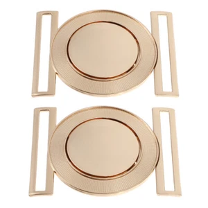 2 Pcs Interlock Buckles Metal Decorative Buttons Work Women's Interlocking Belt - Bild 1 von 12