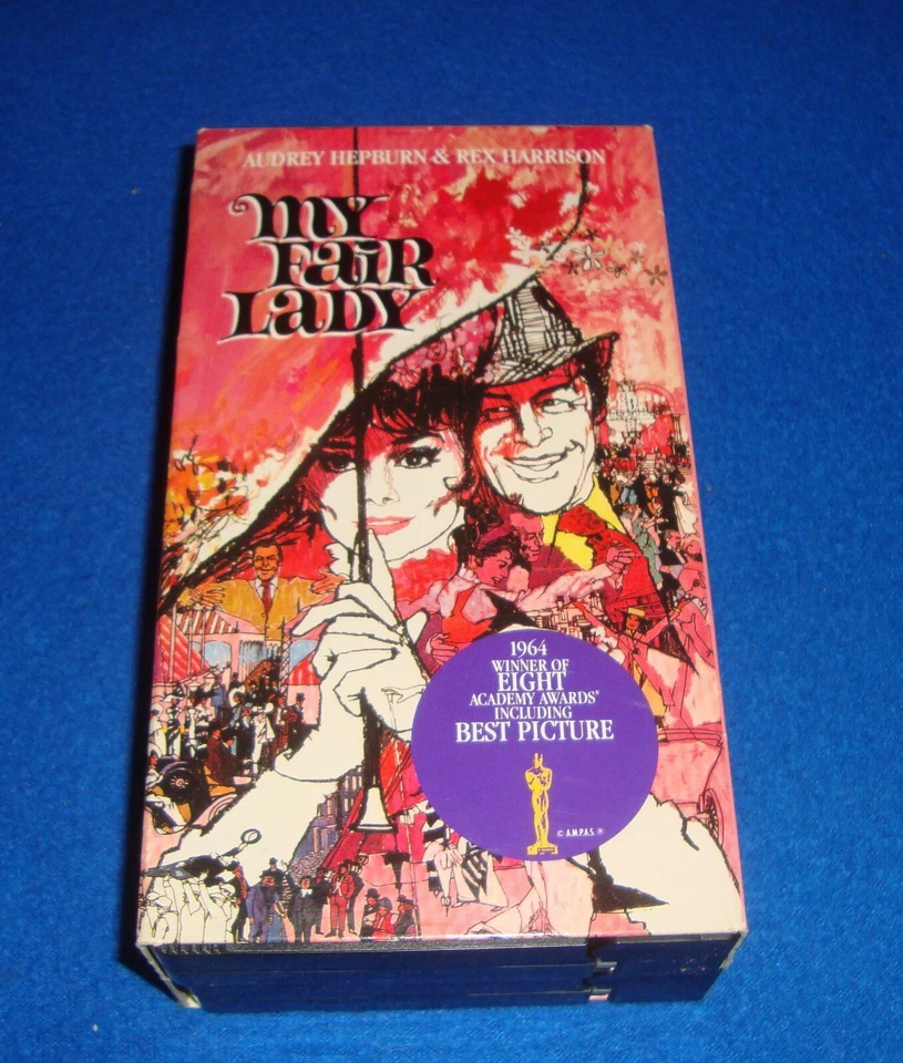 My Fair Lady VHS New Sealed 2 Tapes Audrey Hepburn Rex Harrison Musical 1986  - Image 1 of 1