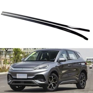 Black Roof Rack Fits for BYD Atto 3 2022+ Luggage Cargo Rail Side Bars 2PCS - Picture 1 of 4