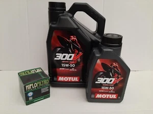 Motul 300 V 4T Road Racing 15W50 / Filtro de aceite Ducati 1262 XDiavel a partir del año 16 - Imagen 1 de 1