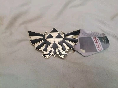 The Legend of ZELDA 黑金 Triforce 2008 任天堂游戏玩家皮带扣 — 第 1/4 张图片