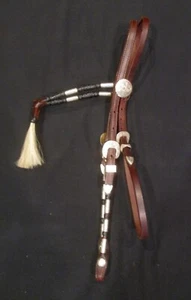 Atemberaubende Sterling Overlay GEBROCHENES HORN SATTLERY WOW Vintage-Stil - Bild 1 von 8