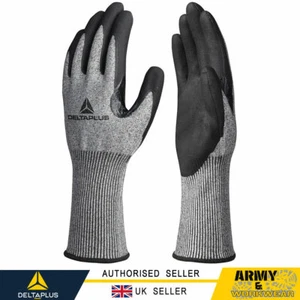 Delta Plus Knitted Deltanocut Glove  Cut Resistant Nitrile Micro-Foam Coat Palm - Picture 1 of 5