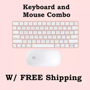 Apple Magic Keyboard with Touch ID & Magic Mouse 2 Wireless COMBO - Pink - Picture 1 of 1