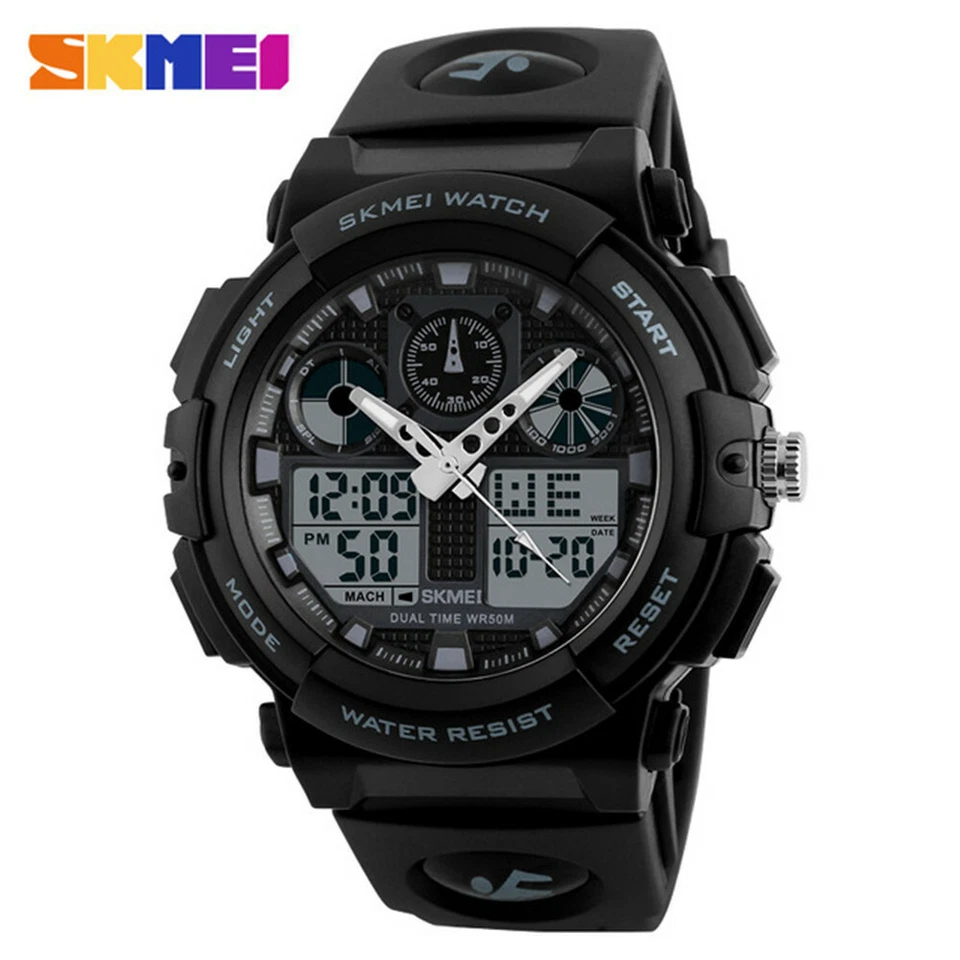 SKMEI 1270 Quartz Digital Electronic Men Watch Fashion Casual Outdoor L8l6