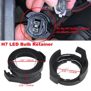 2x H7 LED Bulbs Socket Adapter Holder Retainer For Volkswagen Fit Eos 2007-2016 - Picture 1 of 5