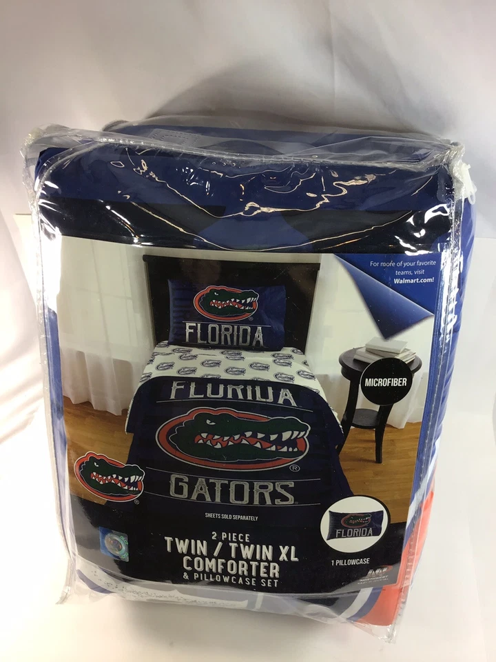 Edredón de cama con funda de almohada NCAA Florida Gators Twin/Twin XL - G22 Foto 1 de 2