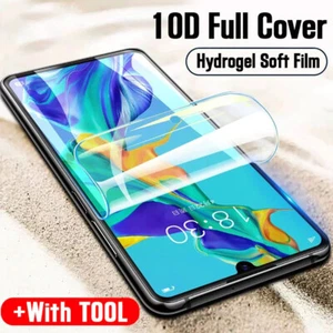 Full Cover 3D Hydrogel Screen Protector Film For Huawei Nova 4 4E 5i 3 3i - Picture 1 of 9