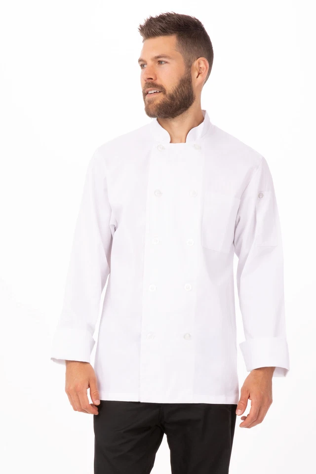 Chef Works Mens Le Mans Chef Coat (WCCW) - Image 1 of 1