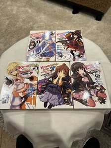 Konosuba God’s Blessing On This Wonderful World Vol. 1 2 3 4 5 Good Condition 🔥 - Picture 1 of 11