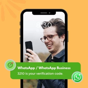Numéros de téléphone pour WhatsApp codes de vérification SMS et OTP, pas de SIM nécessaire - Photo 1 sur 4