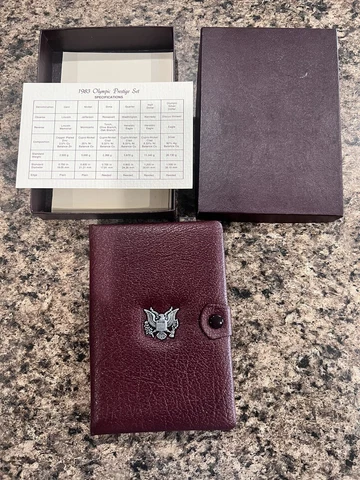 1983 US Mint Prestige Set with Silver US Olympic Commemorative Coin Cover