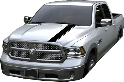 Calcomanía de vinilo a rayas lisas para Dodge Ram 1500 carreras deportivas rally Foto 1 de 4