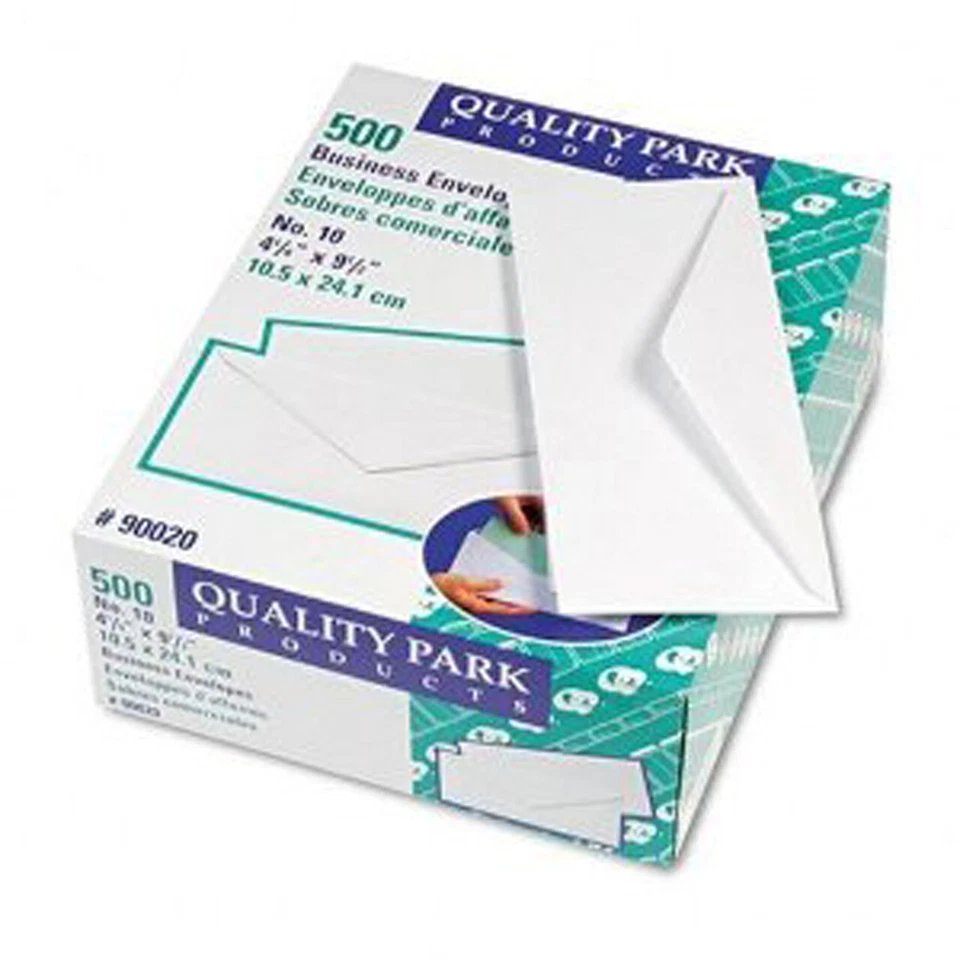Quality Park Standard Business Envelope, White, 5 Pks of 500 (90020 / MDSB-P1-5) - Image 1 of 1