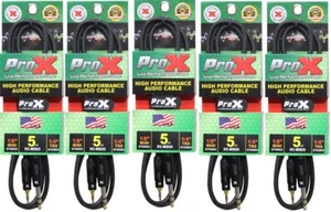 5X ProX 5 Ft. Balanced TRS-M Mini 1/8" to TRS-M High Performance Audio Cable - Picture 1 of 3