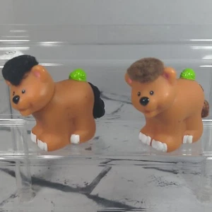 Fisher Price Little People 2005 Touch & Feel Lion with Snail on Back Lot of 2  - Picture 1 of 4