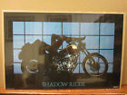 Hot Girl Shadow Rider Vintage Poster motorcycle man cave 1986 1926
