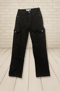 S.O.N.G. Women’s Black Cotton Twill Jeans 0/24 Lightweight Casual Pants - Picture 1 of 6