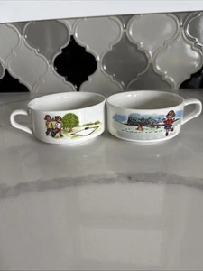 Vintage Campbells Soup Bowls Hopscotch, Picnic Excellent Condition Collectors - Picture 1 of 8