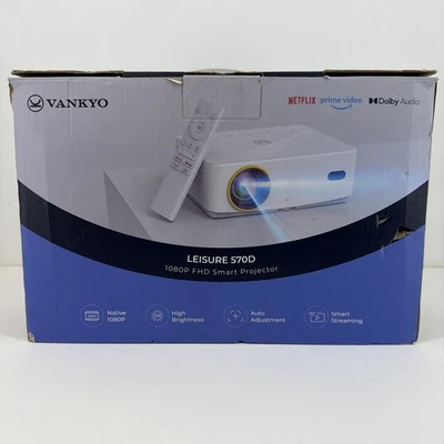 Vankyo LEISURE 570D 1080p FHD Smart Projector - White - Image 1 of 4