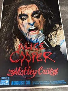 Alice Cooper signed 12x18 Poster 2015 Motley Crue COA 💯 Garantiert 30. August - Bild 1 von 4