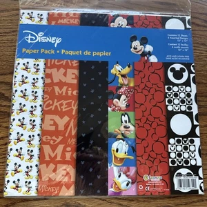 Sandylion Disney Paper Pack Scrapbook 12" x 12" Topolino Carta 12 Fogli - Nuovo - Foto 1 di 6