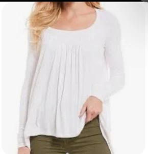 We The Free People Babydoll weiß U-Ausschnitt Love Valley Rippstrick Y2K Oberteil XS - Bild 1 von 9