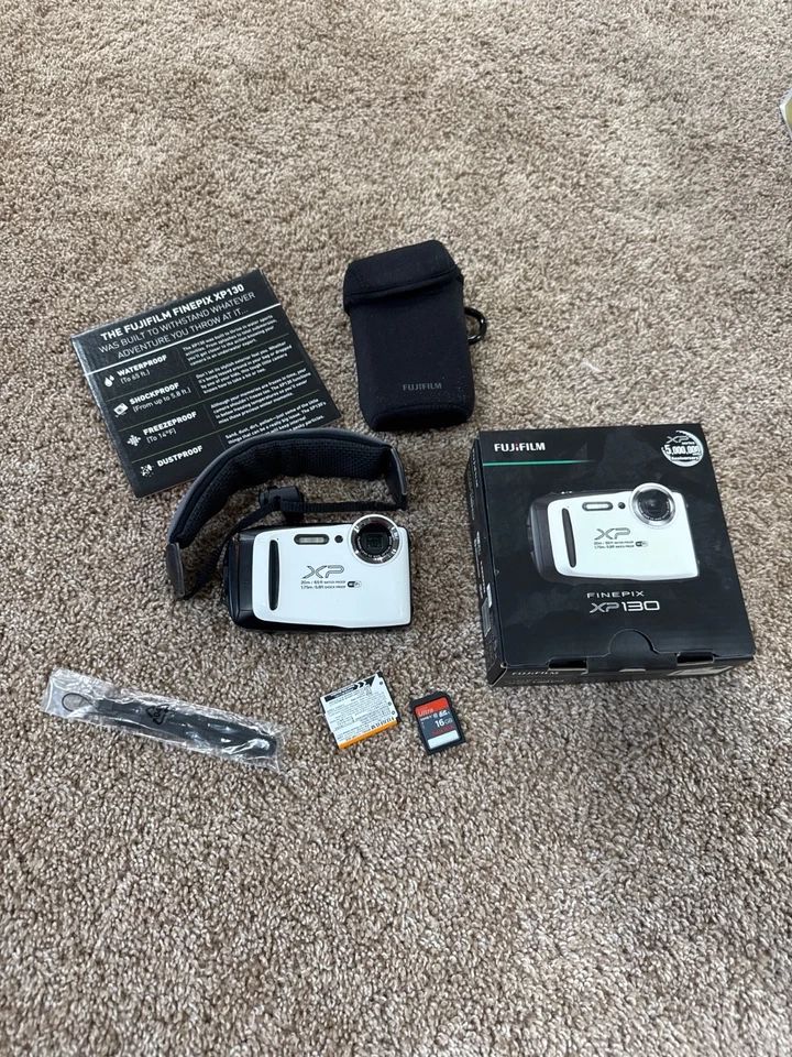 Fujifilm XP 130 finepix with case, battery 16gb card - Image 1 of 1