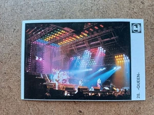 QUEEN 1980s 80s YUGOSLAVIA Band Gum Card #28 ROOKIE Sticker PLIVA Mega Rare - Picture 1 of 4