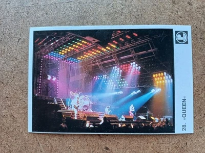 QUEEN 1980s 80s YUGOSLAVIA Band Gum Card #28 ROOKIE Sticker PLIVA Mega Rare - Image 1 of 4