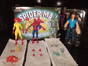 MARVEL LEGENDS SPIDERMAN AMAZING FRIENDS SELECT ICEMAN BUSHWACKER CUSTOM SET LOT - Picture 1 of 12