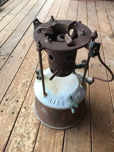 VINTAGE LEAD MELTING POT STOVE H J & C - Picture 1 of 3