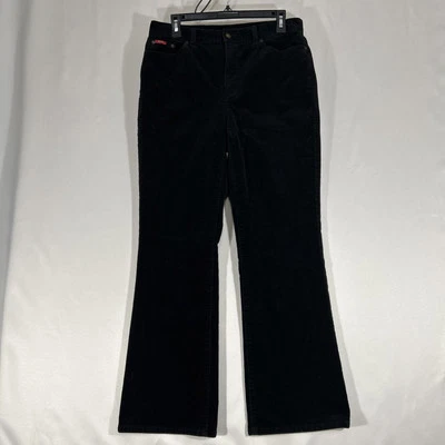Chaps Womens Soft Corduroy Slacks In Black. Size 10. Regular Fit - Image 1 of 4