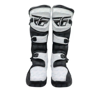 Fly Racing Maverik LT Motocross Boots Adult Size: 9 (White/Black) Maverick - Picture 1 of 9
