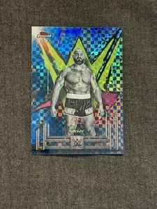 Topps Finest WWE Rusev 2025 poco común tablero de ajedrez azul refractor 15/75 envío gratuito - Imagen 1 de 2