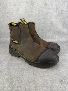 Dewalt Grafton Dealer Boot Steel Toe Cap Safety Work Boots Brown Leather Men’s 9 - Picture 1 of 18